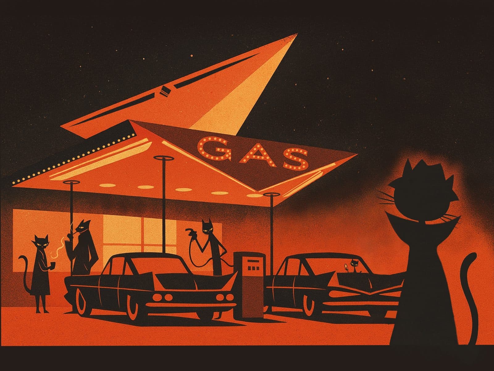 Retro Cat Station